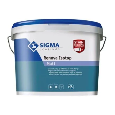 Sigma Renova Isotop Matt Glans 5 Hvid 10 Liter spærregrunder