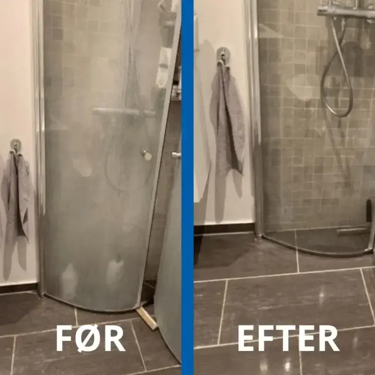 EasyBrush elektrisk Rengøringsbørste EasyClean Før og efter rengøring