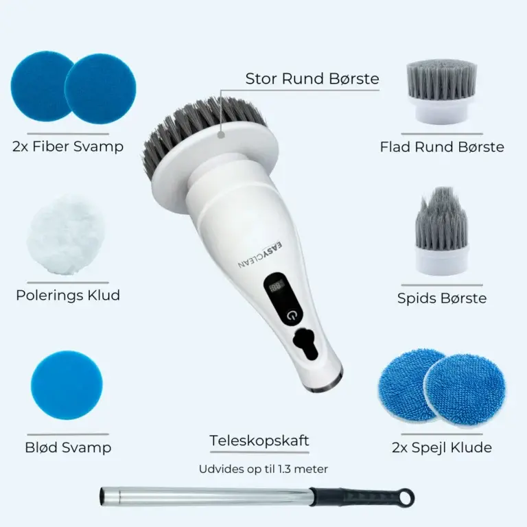 EasyBrush Pro elektrisk rengøringsbørste professionel