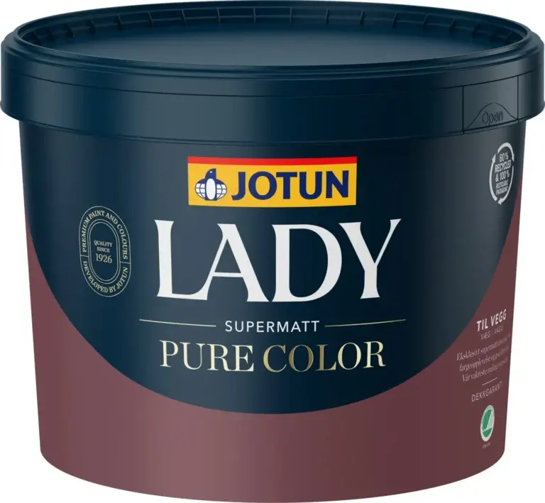 Jotun Lady Pure Color Glans 1 - SUPERMAT Loft & Vægmaling