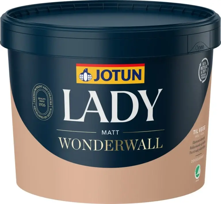 Jotun Lady Wonderwall Glans 5 - Robust & Vaskbar Vægmaling